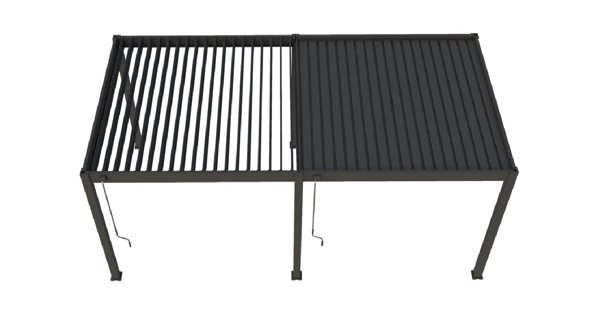 Bioklimatická pergola INTRO PLUS 6x3 m, hliník - volně stojící