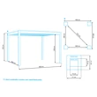 Bioklimatická pergola Marimex 3x4 m