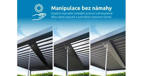 Bioklimatická pergola Marimex 3x4 m