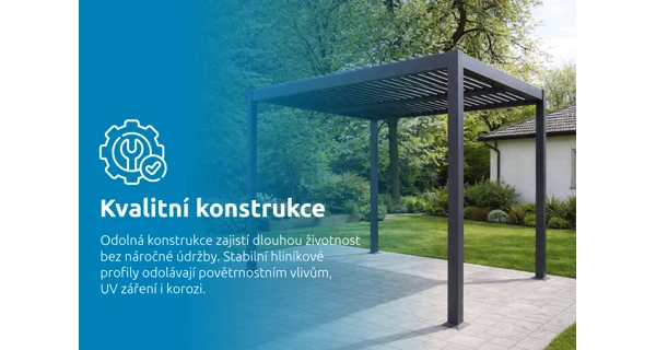 Bioklimatická pergola Marimex 3x4 m