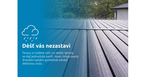 Bioklimatická pergola Marimex 3x4 m