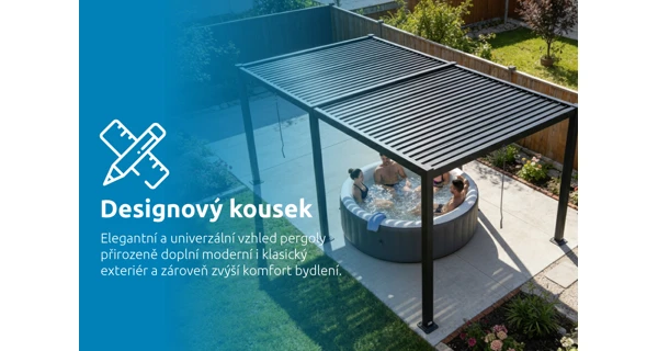 Bioklimatická pergola Marimex 3x4 m