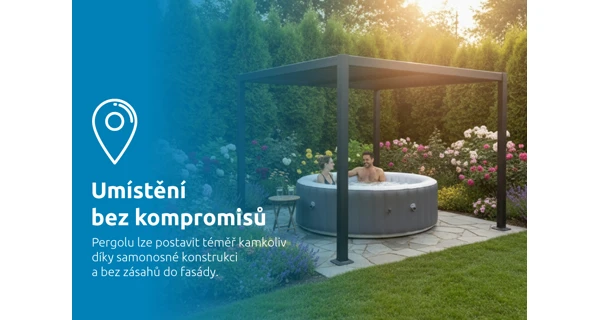 Bioklimatická pergola Marimex 3x4 m