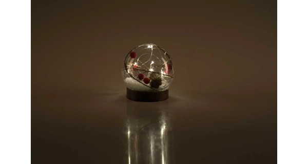 Crystal těžítko s cesmínou 10 LED