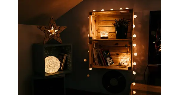 Crystal těžítko s cesmínou 10 LED