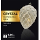 Crystal závěsná bílá šiška 10 LED