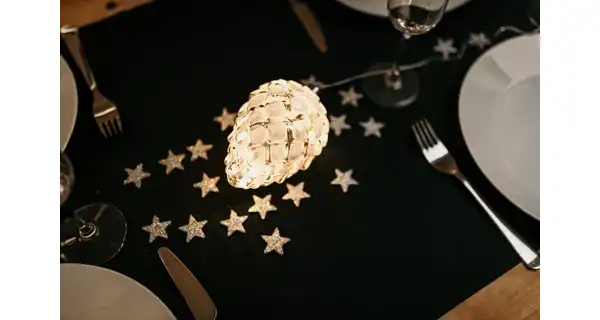 Crystal závěsná bílá šiška 10 LED