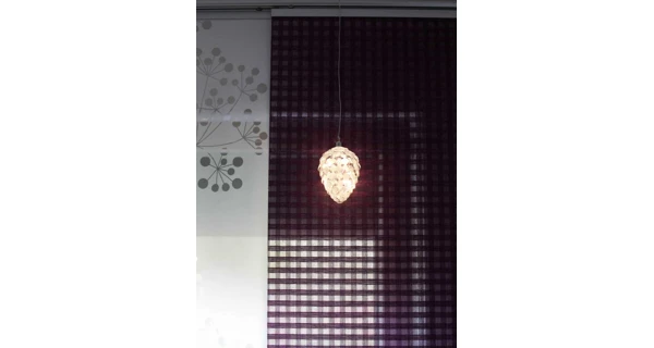 Crystal závěsná bílá šiška 10 LED