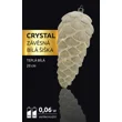 Crystal závěsná bílá šiška 12 LED