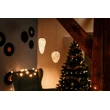 Crystal závěsná bílá šiška 12 LED
