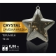 Crystal závěsná hvězda 12 LED