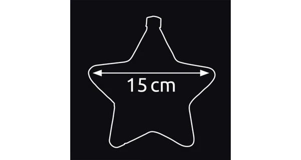 Crystal závěsná hvězda 12 LED