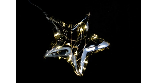 Crystal závěsná hvězda 12 LED