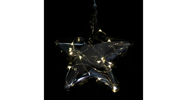 Crystal závěsná hvězda 12 LED