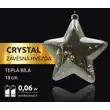 Crystal závěsná hvězda 15 LED