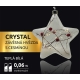 Crystal závěsná hvězda s cesmínou 15 LED