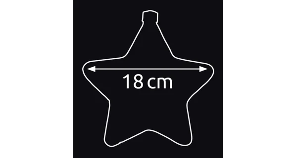 Crystal závěsná hvězda s cesmínou 15 LED