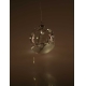 Crystal závěsná koule s větvičkou 12 LED