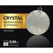 Crystal závěsná koule se strunou 12 LED
