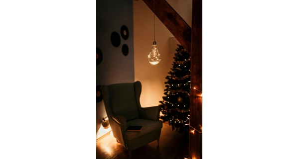 Crystal závěsná žárovka 10 LED