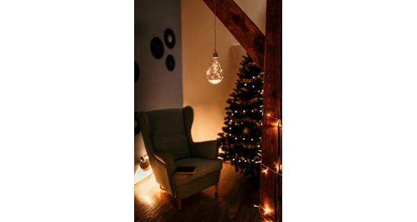 Crystal závěsná žárovka 10 LED