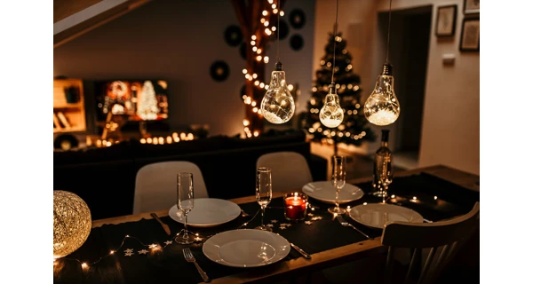 Crystal závěsná žárovka 12 LED