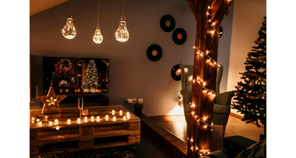 Crystal závěsná žárovka 12 LED