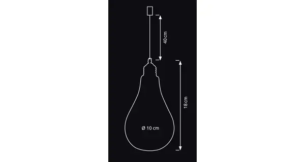 Crystal závěsná žárovka 12 LED