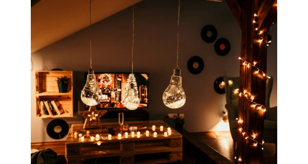 Crystal závěsná žárovka 15 LED