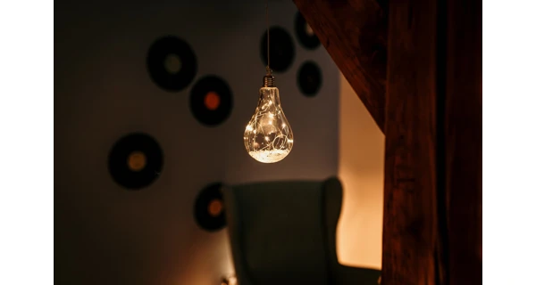 Crystal závěsná žárovka 15 LED