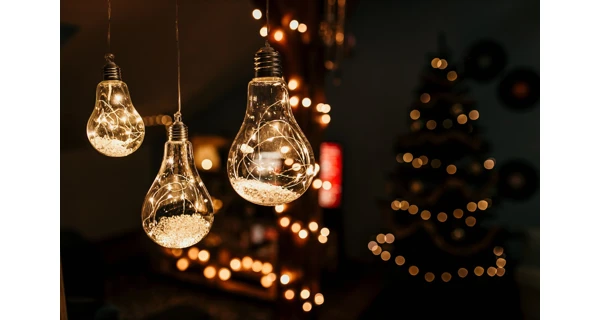 Crystal závěsná žárovka 15 LED