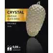 Crystal závěsná zlatá šiška 10 LED