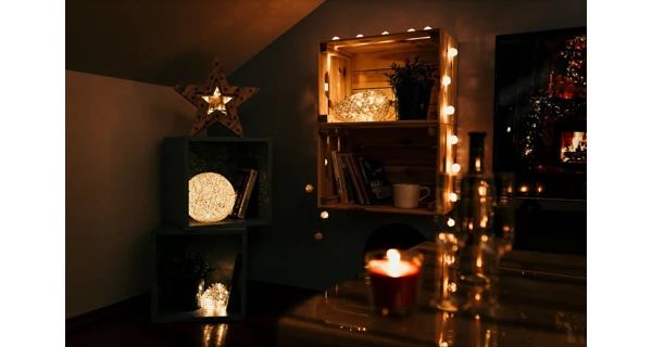 Crystal závěsná zlatá šiška 10 LED