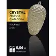 Crystal závěsná zlatá šiška 15 LED