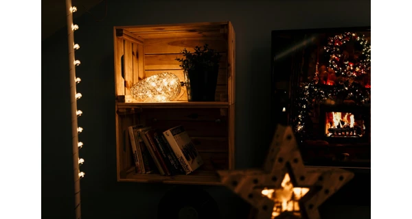 Crystal závěsná zlatá šiška 15 LED