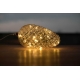 Crystal závěsná zlatá šiška 15 LED