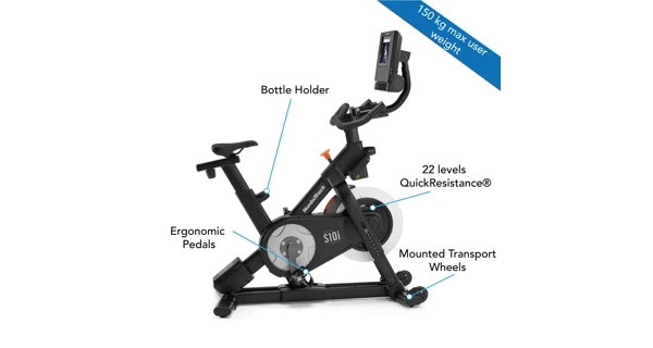 Cyklotrenažér NordicTrack Studio 10"