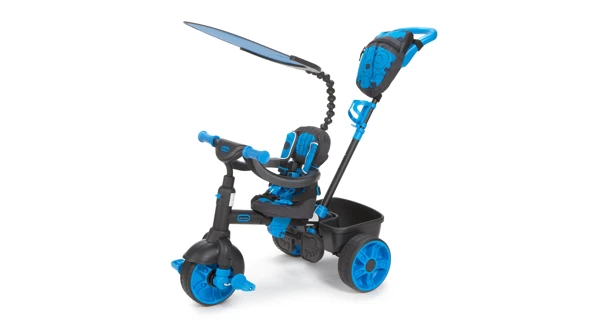 Deluxe Tříkolka 4v1 neonově modrá