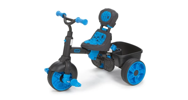 Deluxe Tříkolka 4v1 neonově modrá