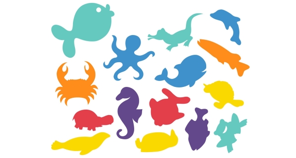 Denalepky - sada Vodní svět - 15 ks