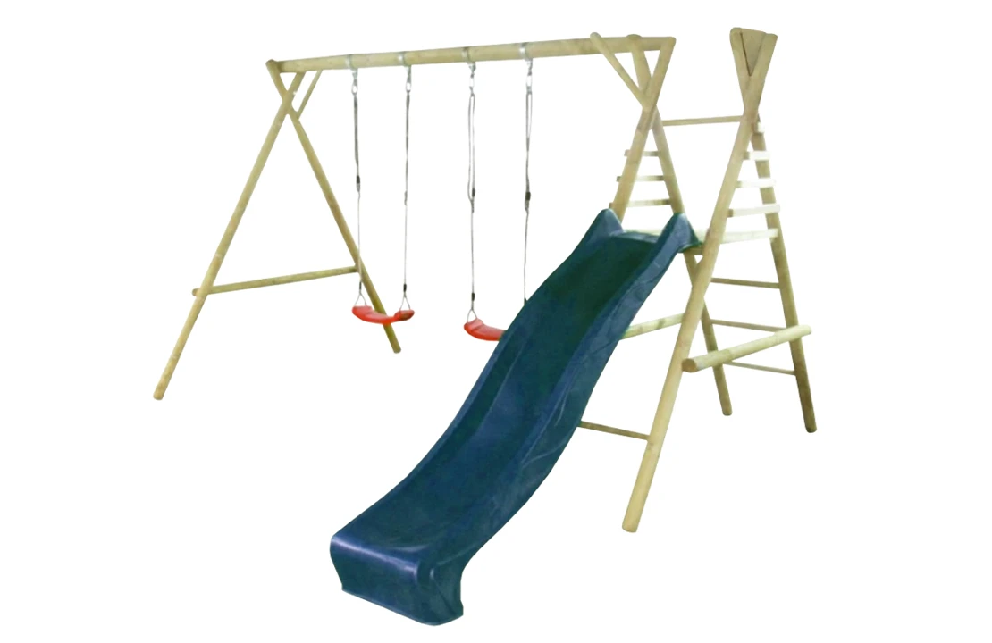 Marimex | Dětská dřevěná houpačka Marimex 11 se skluzavkou | 11640375