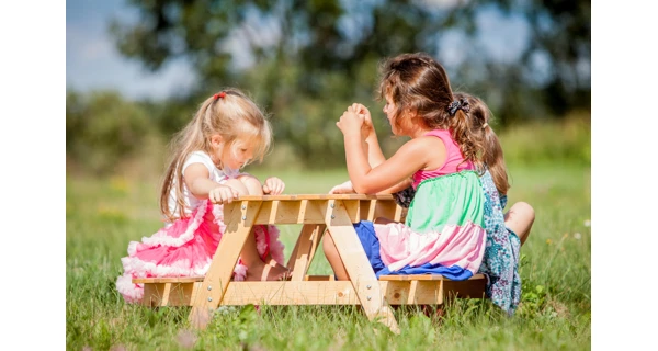 Dětská dřevěná souprava PIKNIK 70 cm