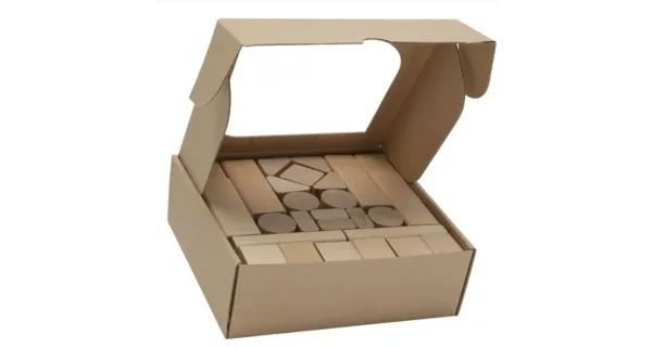 Dětské dřevěné kostky 50 ks