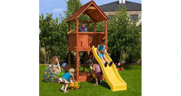 Dětské hřiště Marimex Play 001 + žlutá skluzavka