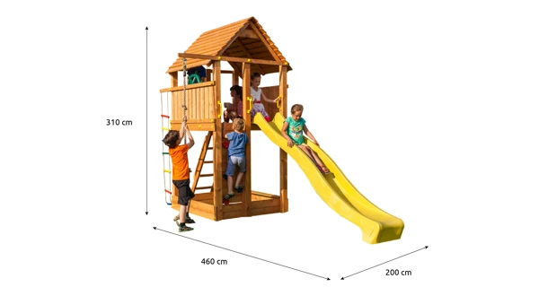 Dětské hřiště Marimex Play 004 + žlutá skluzavka