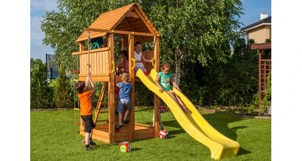 Dětské hřiště Marimex Play 004 + žlutá skluzavka