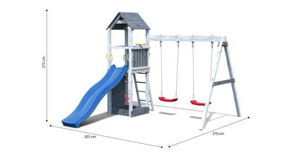 Dětské hřiště Marimex Play 006 - šedobílé