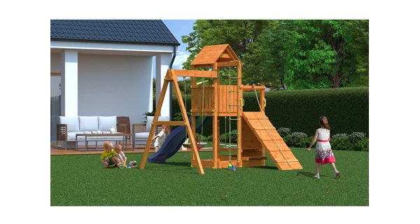 Dětské hřiště Marimex Play 009 + zelená skluzavka