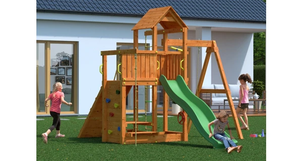 Dětské hřiště Marimex Play 009 + zelená skluzavka