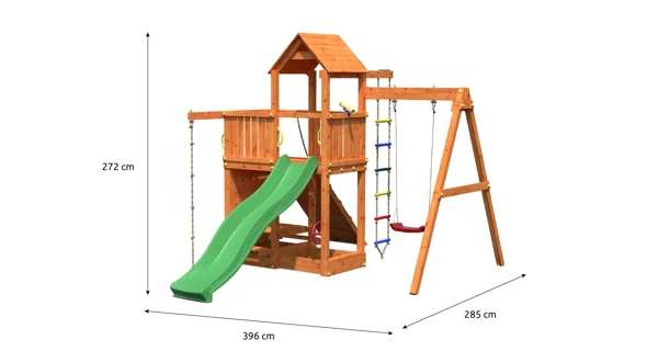 Dětské hřiště Marimex Play 009 + zelená skluzavka